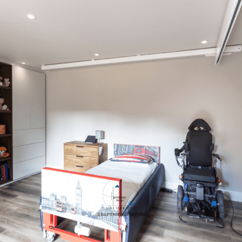 Wheelchair accessible bedroom