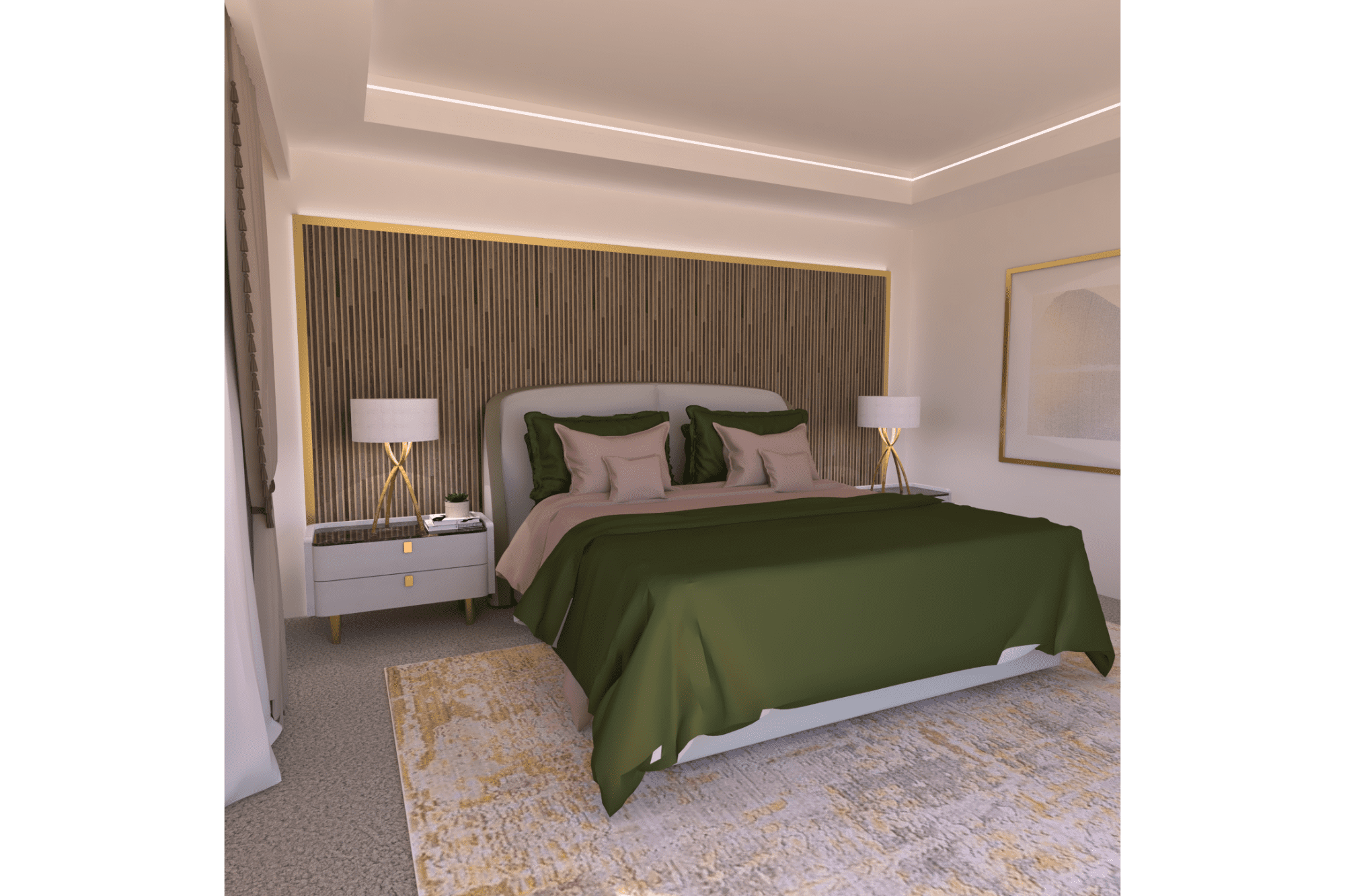 CGI Bedroom - Interior Design