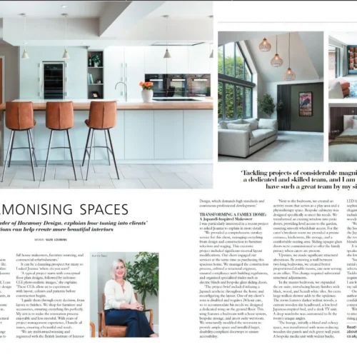 Dorset Living Magazine Promo article Harmony Design Ltd