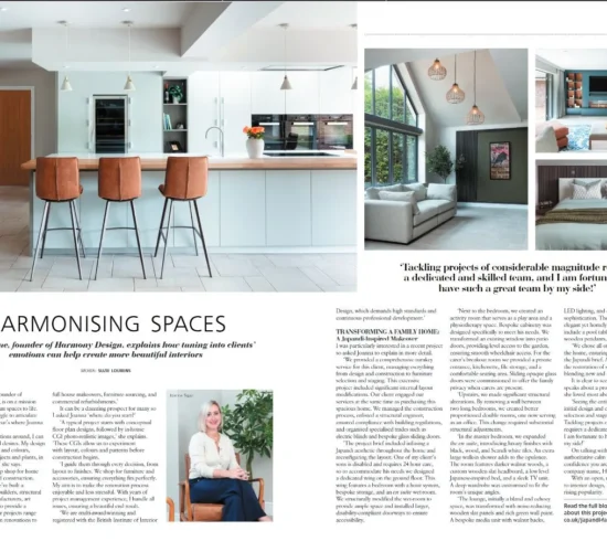 Dorset Living Magazine Promo article Harmony Design Ltd