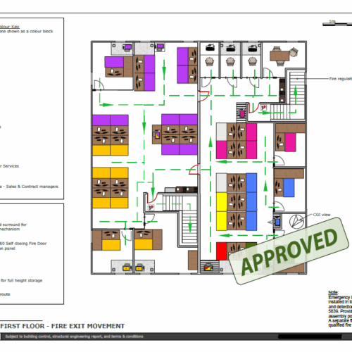 Office interior design floorplan