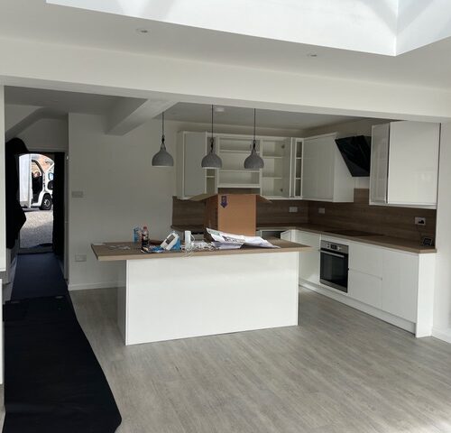 Kitchen, Diner and Lounge - Before Image.